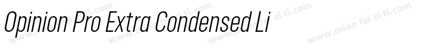 Opinion Pro Extra Condensed Light字体转换